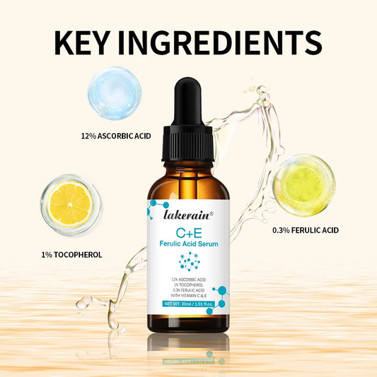 Vitamin C Face Serum with Ferulic Acid & Vitamin E | Anti-Aging Vitamin C Face Serum Peaceful Pleasures Health and Wellness