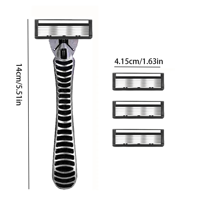 6-Layer Double Edge Safety Razor – Vintage Manual Shaver
