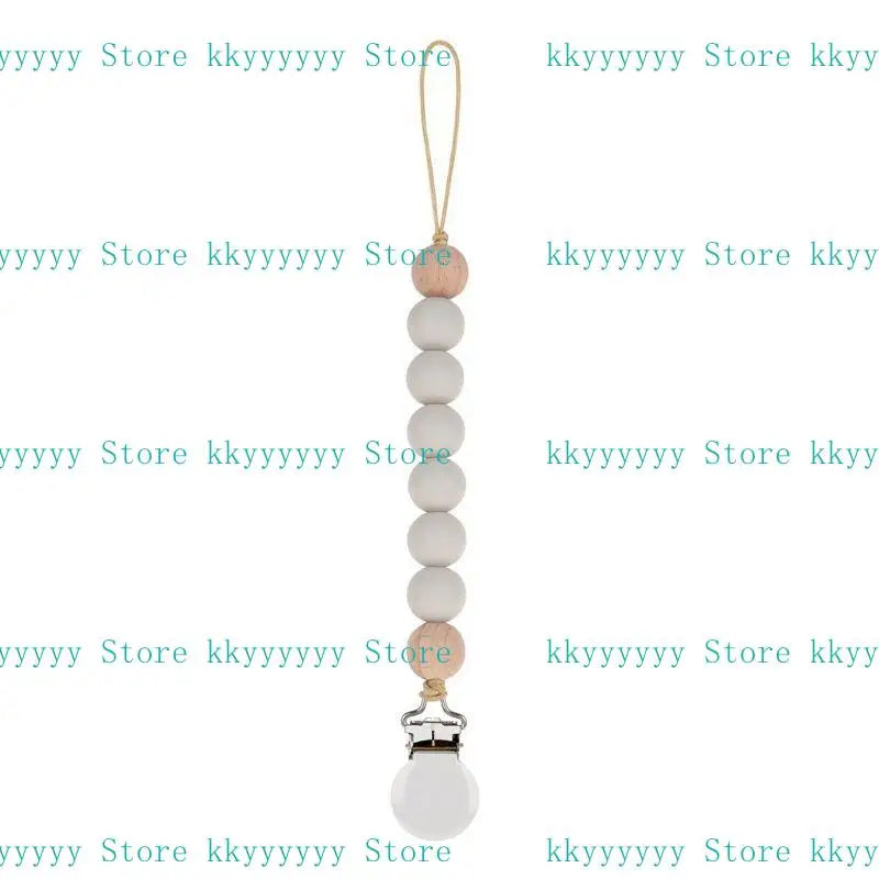 Baby Beaded Pacifier Clip Silicone Chain Soother Teether Holder