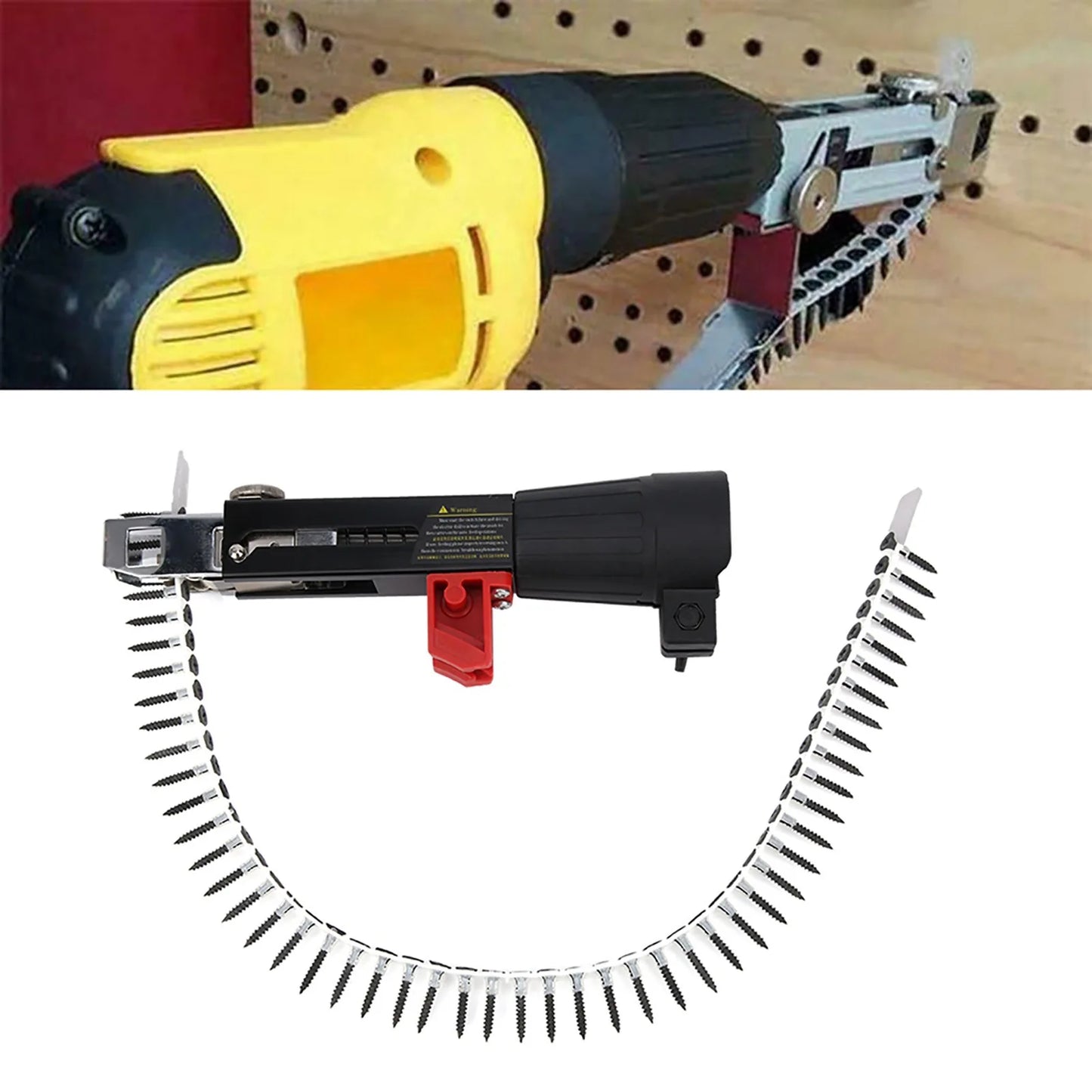 Automatic Screw Gun Automatic Chain Nail Gun Electric Drill Screw Tightening Equipment Woodworking Tool Automatic Chain Nail Gun Peaceful Pleasures Health and Wellness