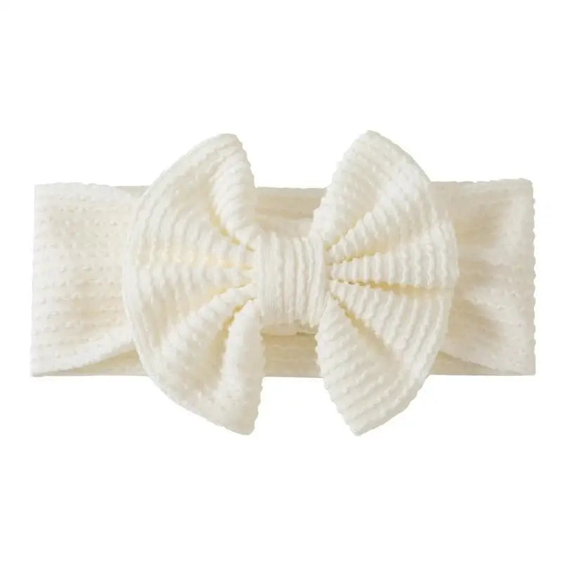 Soft Nylon Baby Bow Headbands – Newborn to Toddler Girls