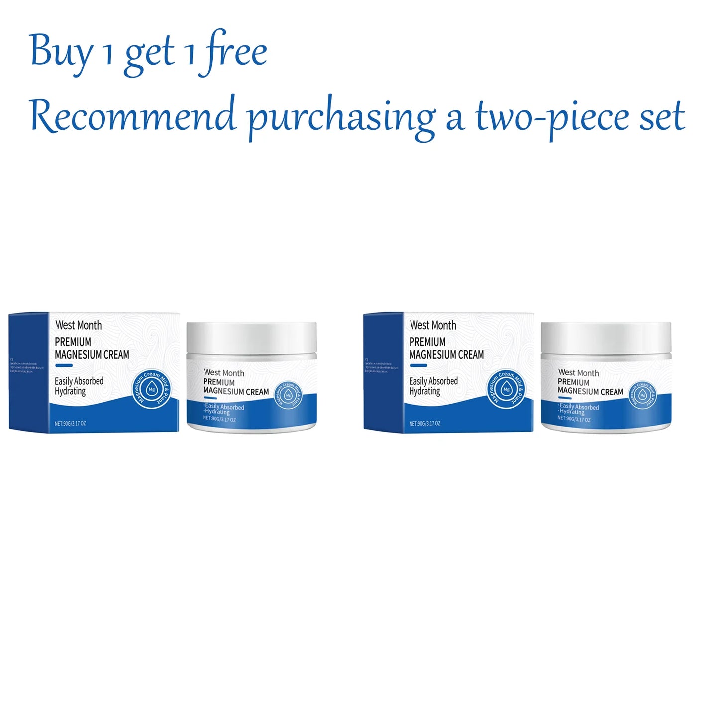 Magnesium Body Cream – Lavender Sleep Lotion 3.17 oz Magnesium Body Cream Peaceful Pleasures Health and Wellness 90g x 2 bottle