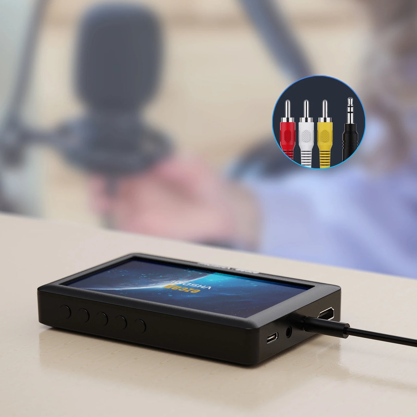 Audio Capture Box Analog Ezcap180 AV Recorder Video Digital Converter