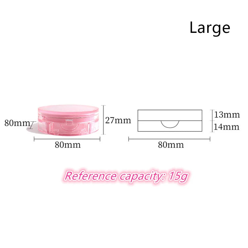 Mini Air Cushion Foundation DIY Box Empty Puff Box With Mirror For BB Cream Cosmetic Container With Sponge Makeup Skin Care Tool Peaceful Pleasures Health and Wellness Large