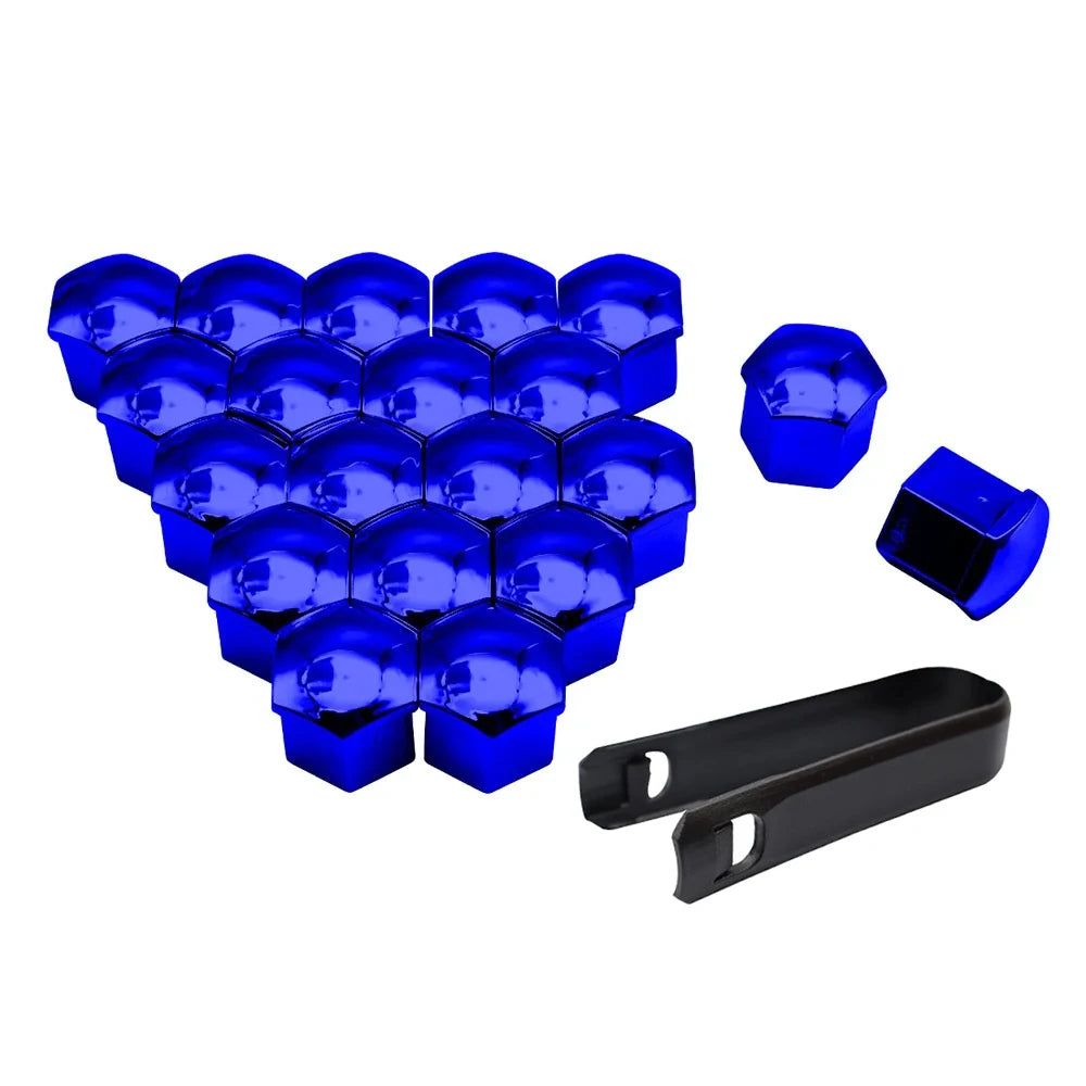 17/19/21mm Wheel Nut Caps – Rust-Proof Bolt Covers 20 Pack