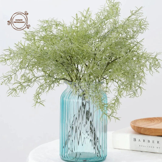 20PCS Artificial Ferns & Rosemary Stems | UV Resistant Fake Plants Artificial Plant Stems Peaceful Pleasures Health and Wellness Beige 20PCS