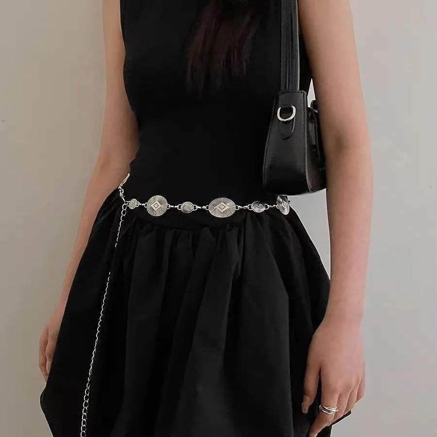 Retro Butterfly Metal Waist Chain Belt for Women | Summer Fashion