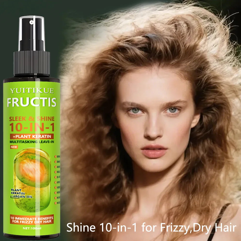 10-in-1 Hair Spray, containing plant keratin, offers 10 major benefits for dry and frizzy hair, including repair and smoothing. Peaceful Pleasures Health and Wellness