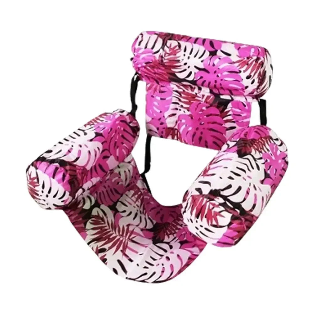 Portable Foldable Inflatable Water Hammock, Comfortable Pool Lounge Chair, Heavy-Duty Floating Recliner Bed for Adults Swimming Peaceful Pleasures Health and Wellness 03
