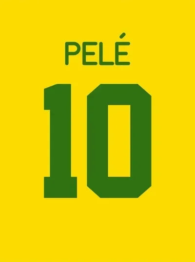 Football Legend Jersey Canvas Poster | Sports Star Wall Art
