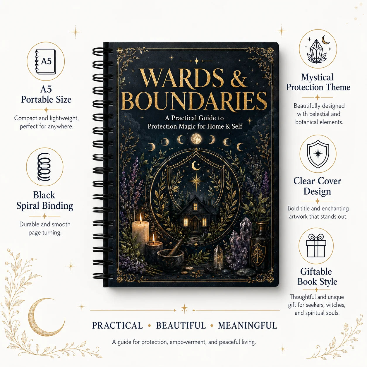 Wards Boundaries A5 Spiral Protection Magic Guide Home Self Ritual