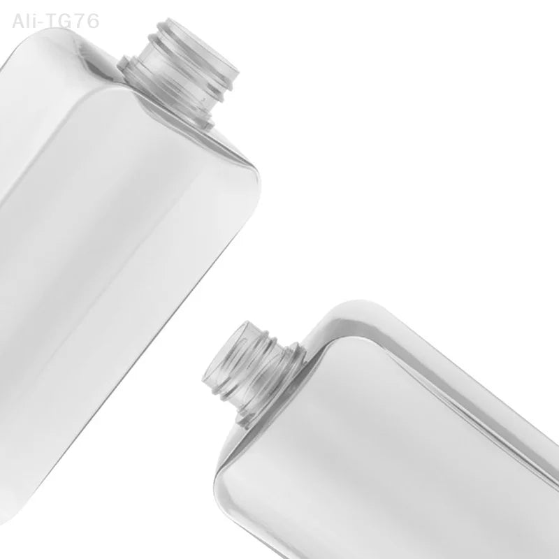 Transparent Square Refillable Soap & Lotion Pump Dispenser