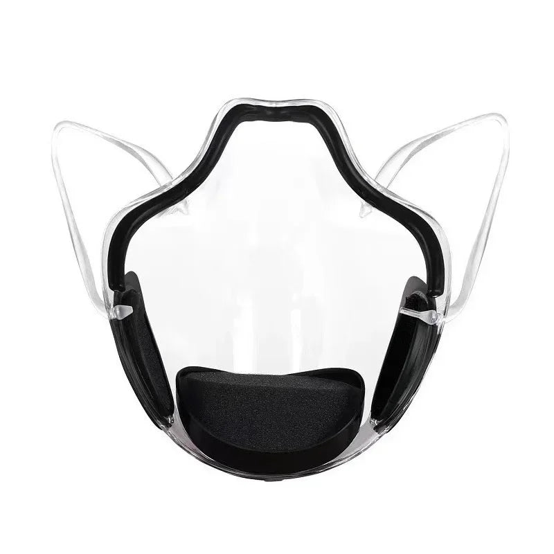Transparent Protective Face Shield Mask Reusable Adult Plastic Mouth