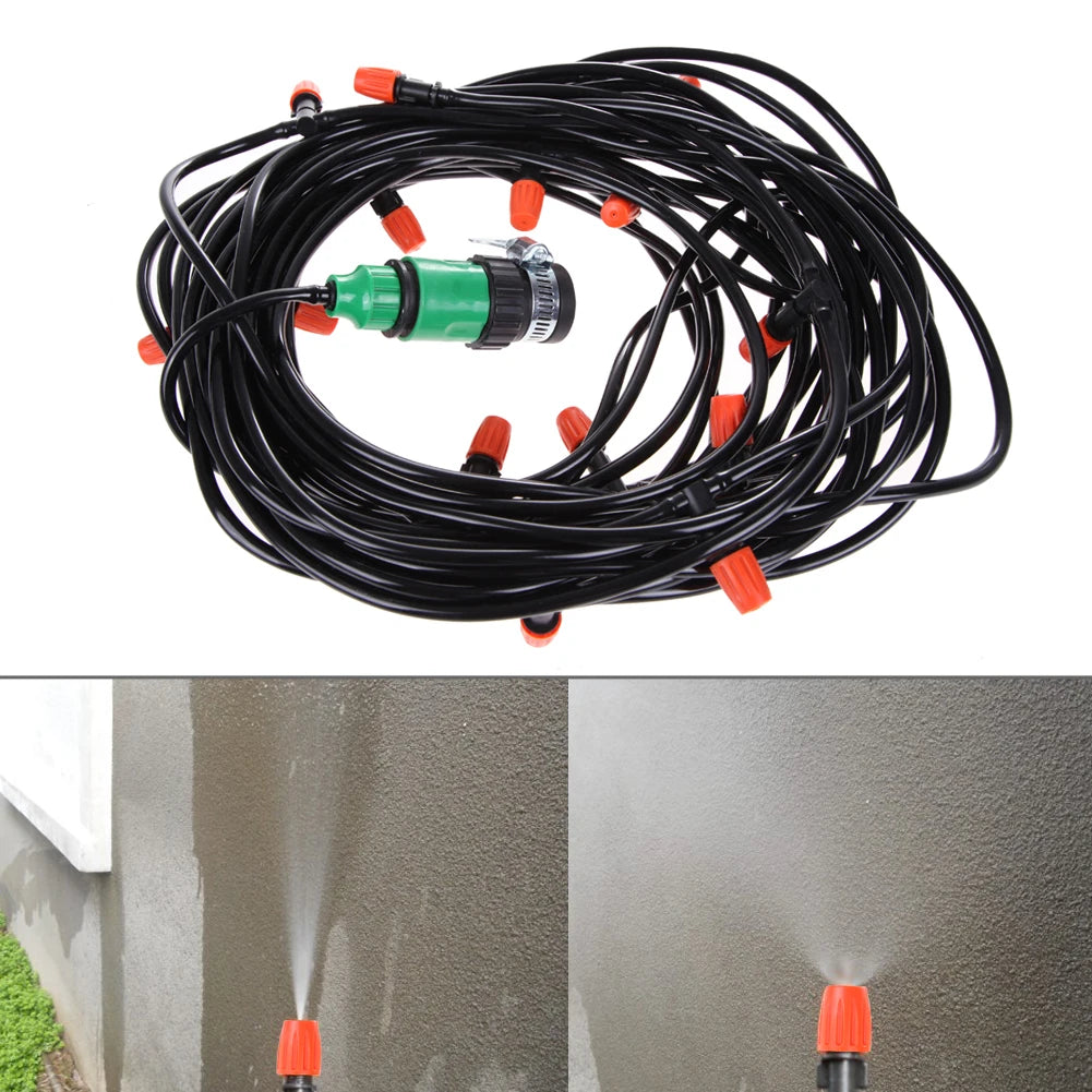 Micro Drip Irrigation Hose Kit – Adjustable Atomizing Nozzles Peaceful Pleasures Health and Wellness