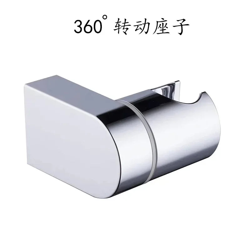 Adjustable Wall-Mount Shower Head Holder – Chrome ABS Bracket