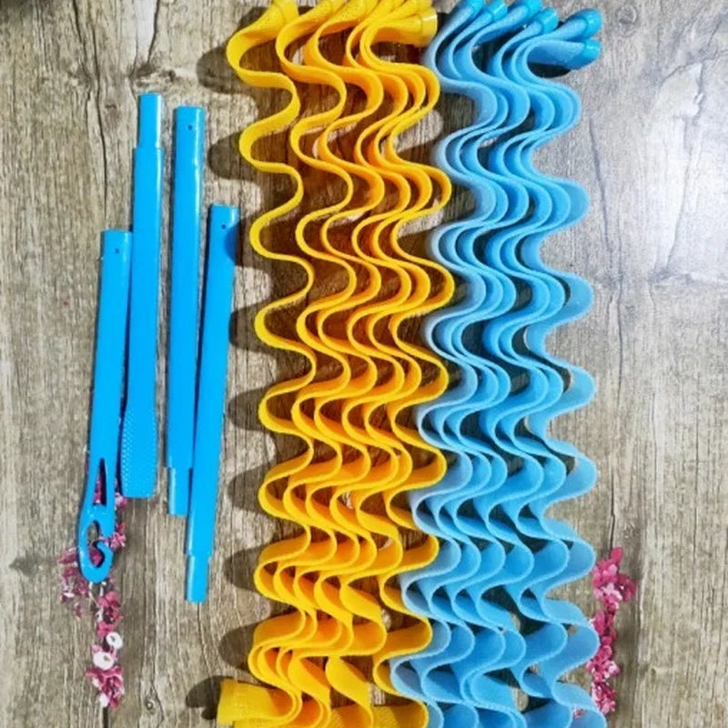2sets DIY Hairstyle Portable Beauty Makeup Hair Styling Tools 24PCS Durable Roller Sticks Magic Hair Curler 25 30 45 50 65CM Peaceful Pleasures Health and Wellness