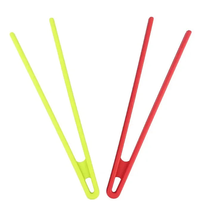 Silicone Food Tongs | Non-Slip BBQ & Kitchen Serving Tongs Silicone Kitchen Tongs Peaceful Pleasures Health and Wellness 1green 1red