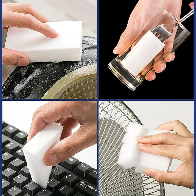 3/5Pcs Magic Melamine Sponge Eraser 10X6X2cm White Nano Cleaning Foam Pad for Home Kitchen Office Bathroom Stain Clean Peaceful Pleasures Health and Wellness