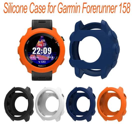 Silicone Case for Garmin Forerunner 55 & 158 – Clear Bumper Cover Peaceful Pleasures Health and Wellness