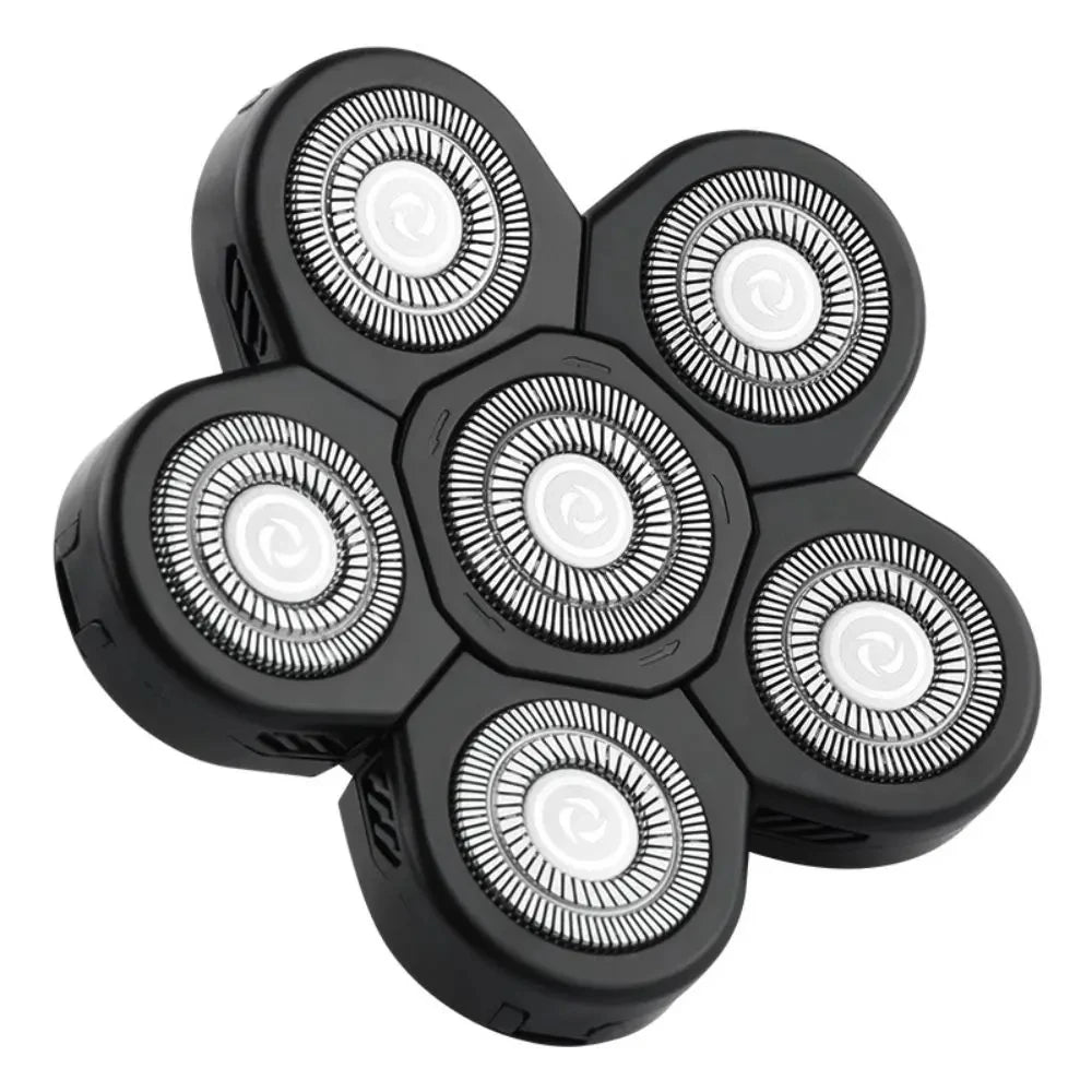 Men's Rotary Razor Replacement Heads | Multi-Blade Stainless Steel