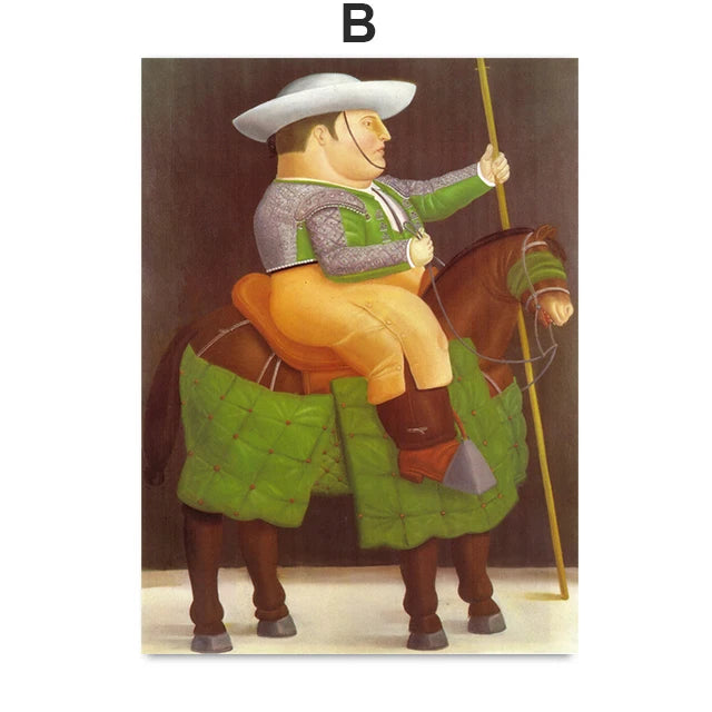 Fernando Botero Women Dancing Circus Canvas Wall Art Print
