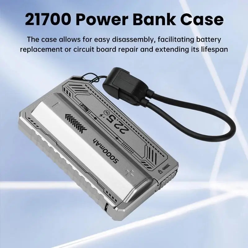21700 DIY Power Bank Case | PD 20W Fast Charge USB-C Kit