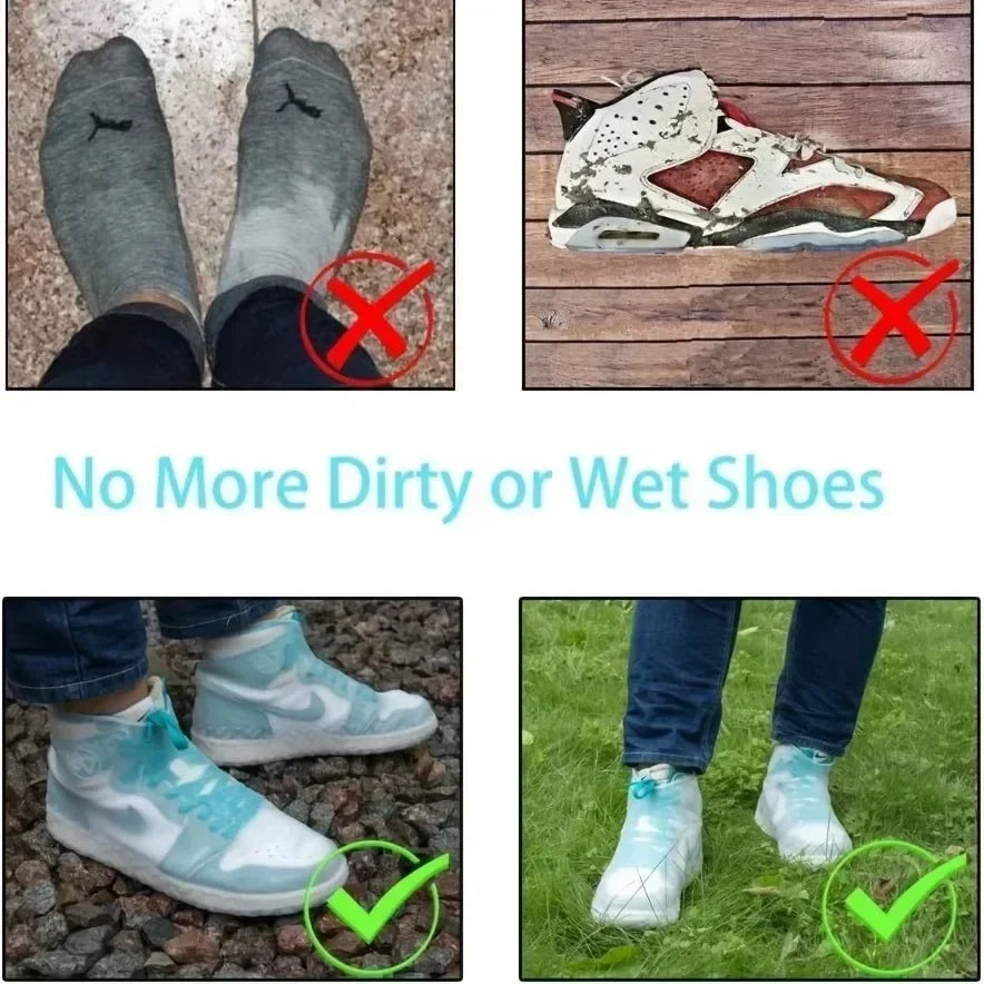 Waterproof Shoe Covers Women | Rubber Rain Boot Overshoes