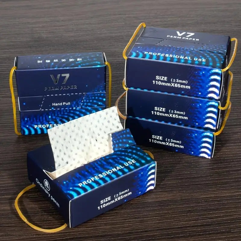Hair Curling Papers Perm Papers For Hair Curling Salon Disposable Tissue With High Temperature Resistance For Cold And Hot Perms Peaceful Pleasures Health and Wellness