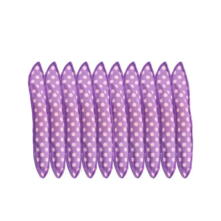 10Pcs/Lot Hair Curlers Soft Sleep Pillow Hair Rollers Set Best Flexible Foam and Sponge Magic Hair Care DIY Styling Tools Peaceful Pleasures Health and Wellness 10pcs Purple