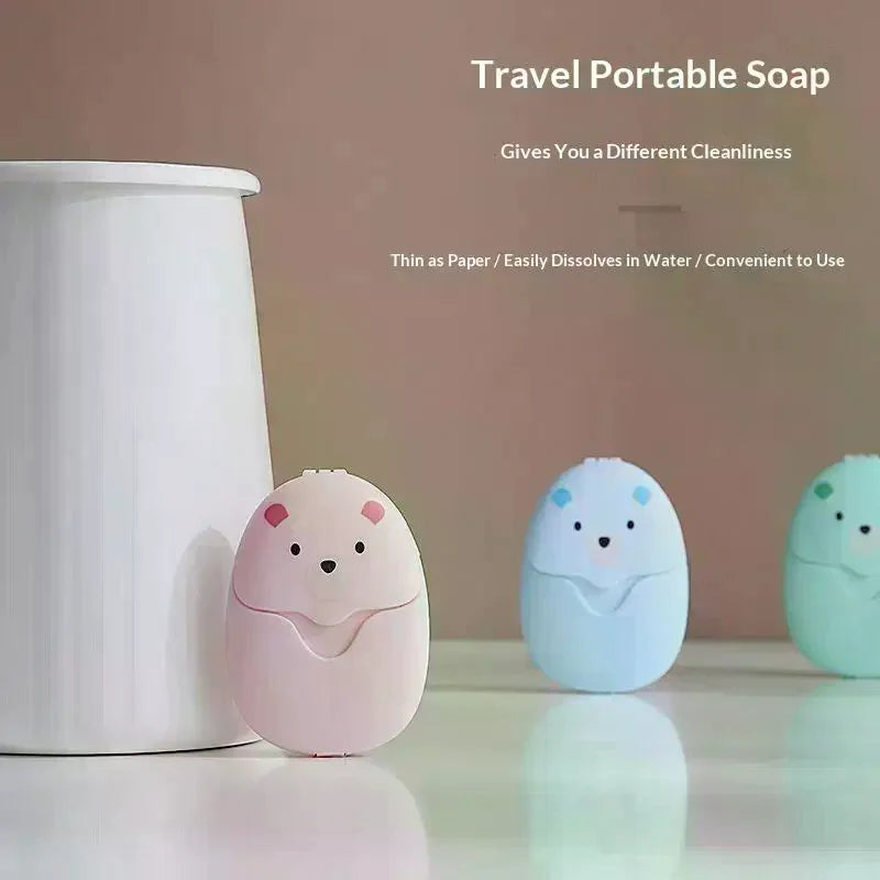 Portable Soap Paper Sheets 50pcs | Travel Hand Wash Travel Soap Sheets Peaceful Pleasures Health and Wellness