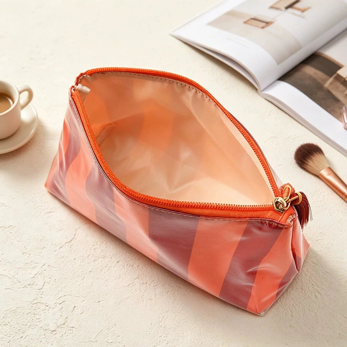 Women's Travel Makeup Bag – Water-Resistant Cosmetic Organizer