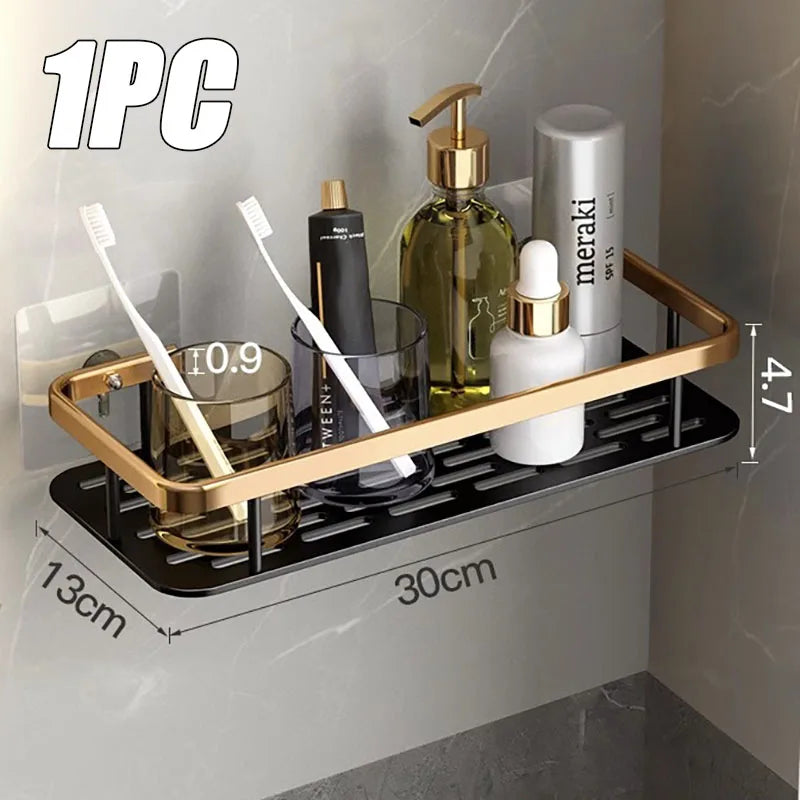 Corner Shower Shelf | No-Drill Space Aluminum Wall Organizer