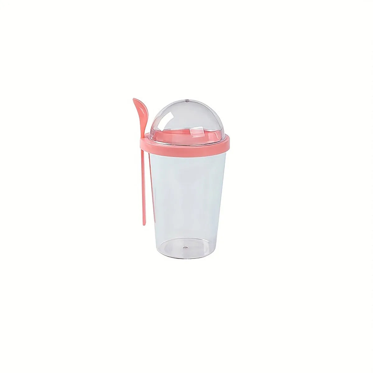 Dry Wet Separation Salad Cup Plastic Healthy Salad Container With Spoon Salad Cup With Lid Portable Salad Cup For Outdoor Peaceful Pleasures Health and Wellness