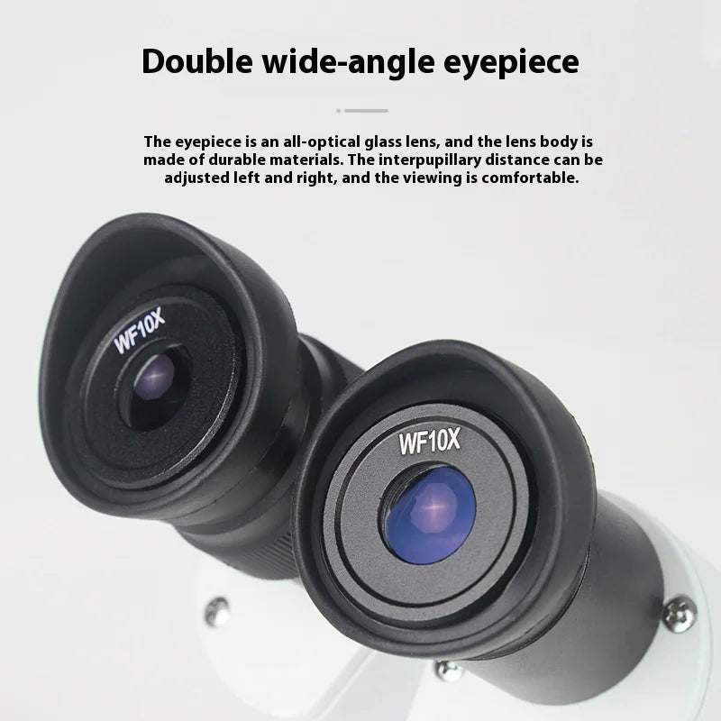 Stereoscopic Microscope with Two Levels of Magnifying Glass and Variable Magnification 20X40X Peaceful Pleasures Health and Wellness