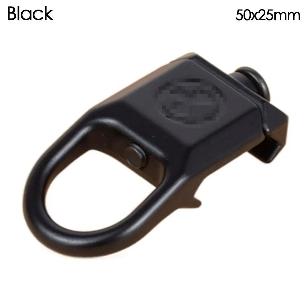 Tactical QD Sling Mount Adapter | 20mm Rail Steel Buckle Tactical Sling Mount Peaceful Pleasures Health and Wellness Black-S