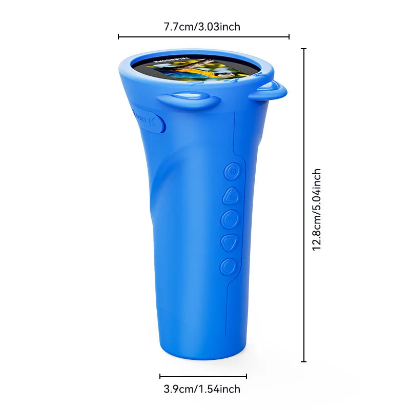 2.4-Inch Portable Telescope for Elementary School Students To Explore Outdoors, Magnifying Peaceful Pleasures Health and Wellness blue