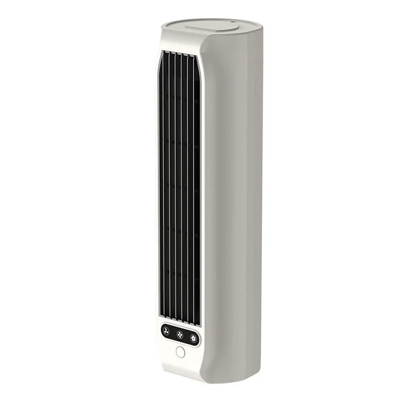 Portable Desktop Fan USB Rechargeable Silent Wall Mount Kitchen Office Bedroom Cooler with Phone Stand Air Fan Peaceful Pleasures Health and Wellness White