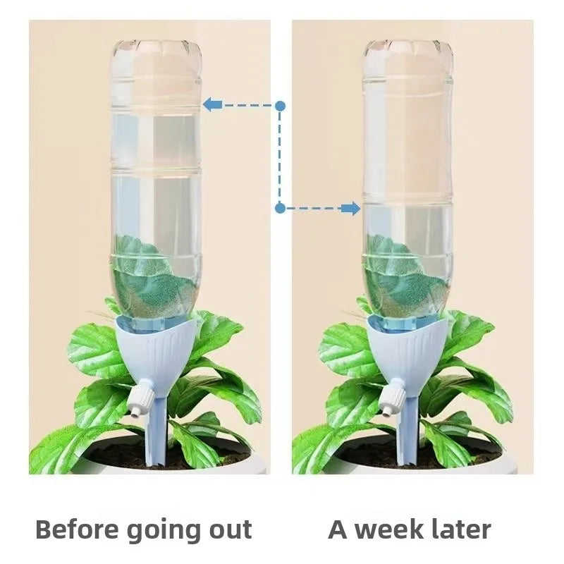 Self-Watering Globes for Plants – 3-Pack Adjustable Drip Irrigation Bulbs with Stakes