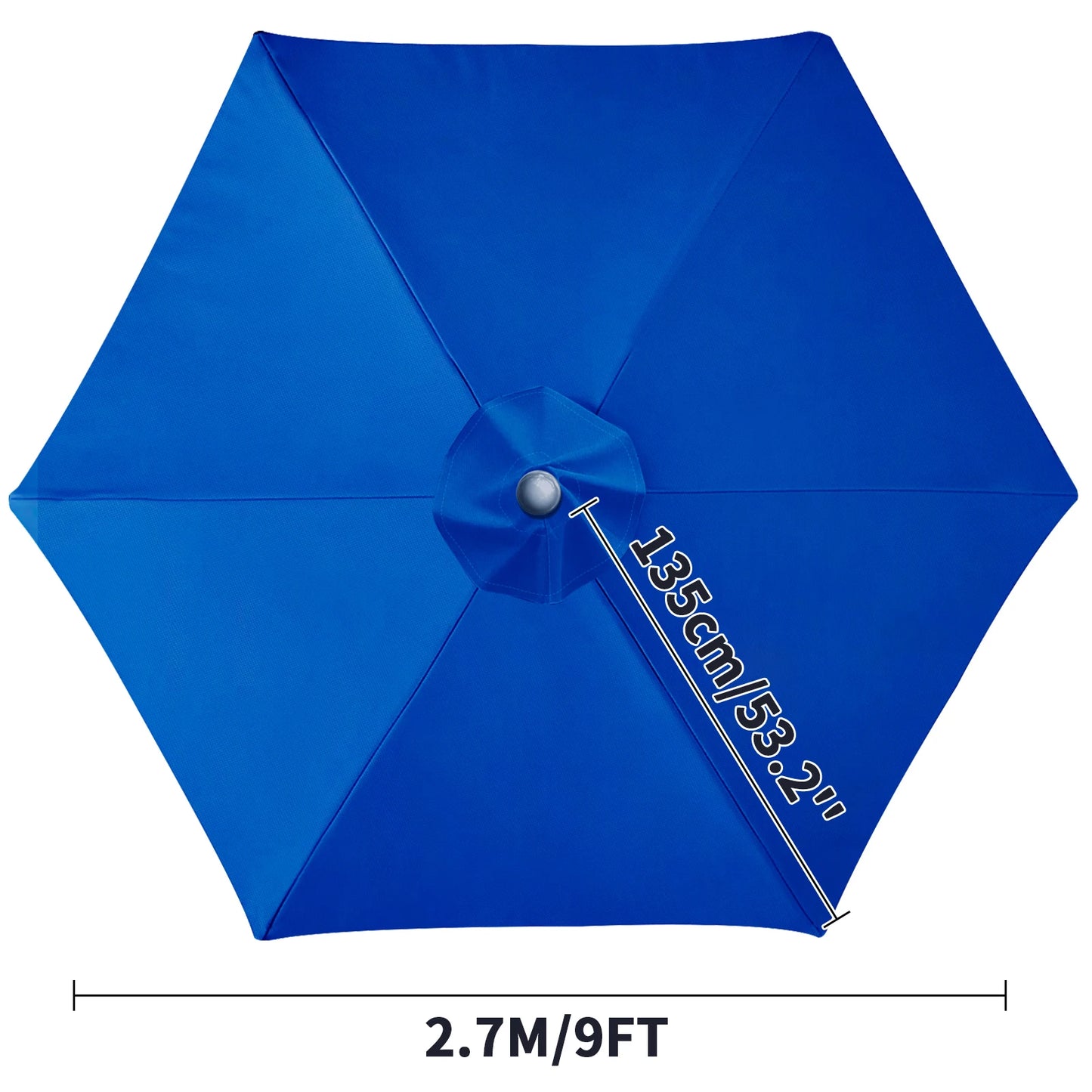 Waterproof Patio Umbrella Replacement Canopy | 6 & 8 Ribs