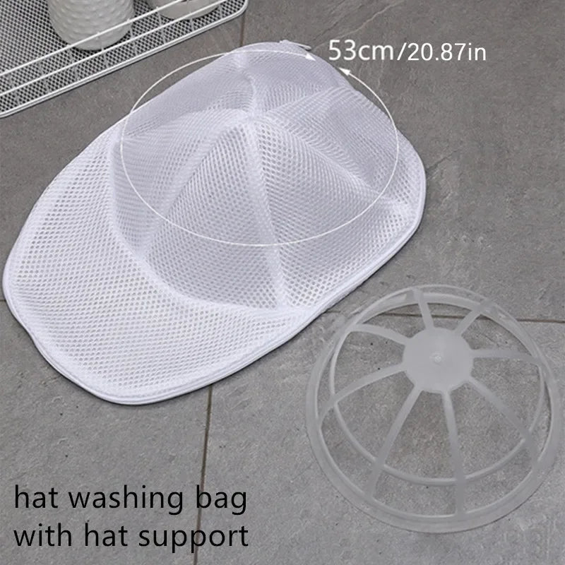 Hat Wash Protector Bag – Anti-Deformation Mesh Laundry Bag