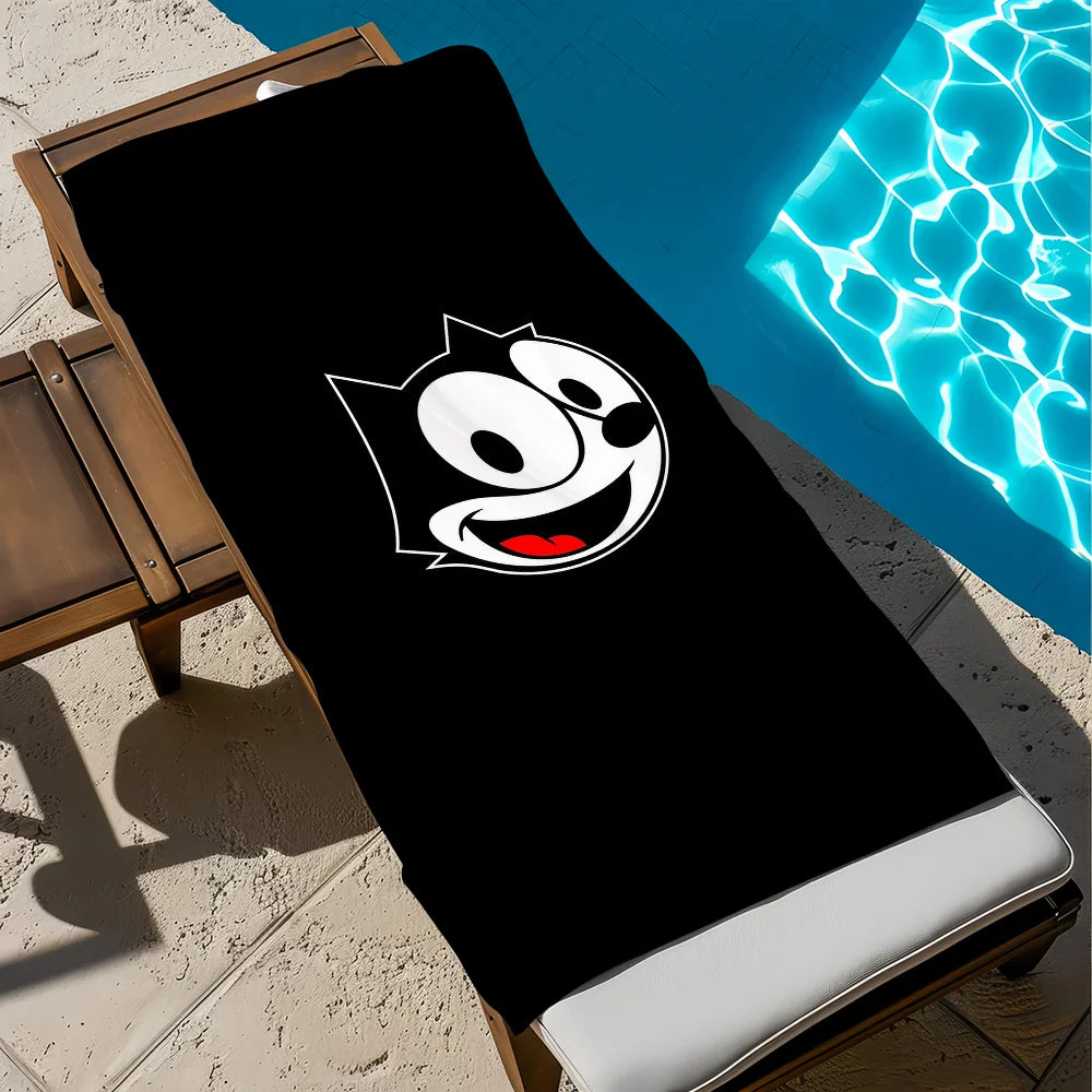 Felix the Cat Quick-Dry Beach Towel | Soft Pool & Travel Towel