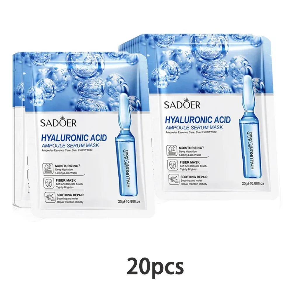 24K Gold Vitamin C Face Mask Set – Moisturizing & Firming Peaceful Pleasures Health and Wellness Type B 20pcs