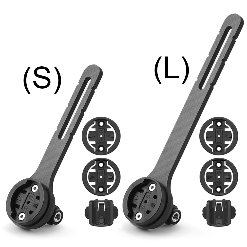 Carbon Fiber Bike Computer Mount – Garmin & Bryton Compatible Peaceful Pleasures Health and Wellness