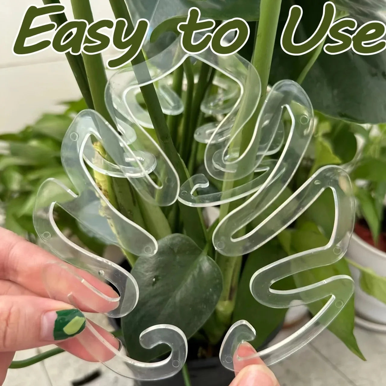 Monstera Leaf Plant Support Stakes – Decorative Garden Pole