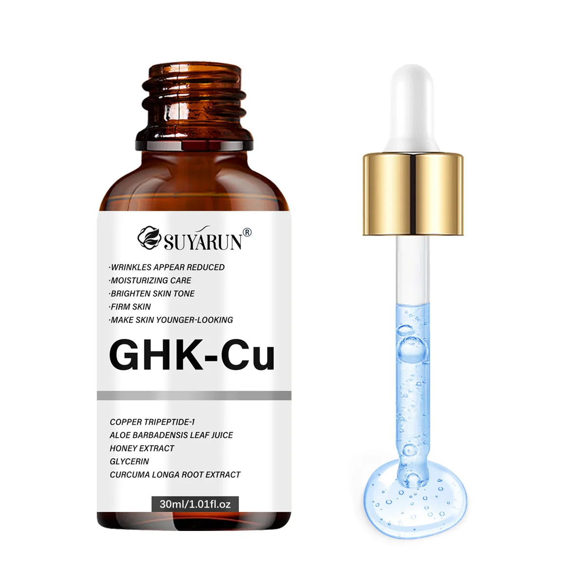 SUYARUN GHKCU Serum, 24H Moisturizing & Anti-Aging Serum for Women, Day and Night Use, Reduce Wrinkles, Free Shipping. Peaceful Pleasures Health and Wellness 30ml
