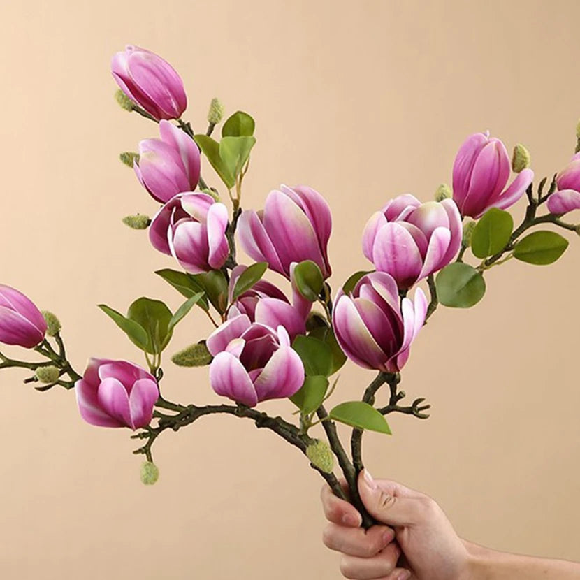 Artificial Silk Magnolia Bouquet – Wedding & Home Décor