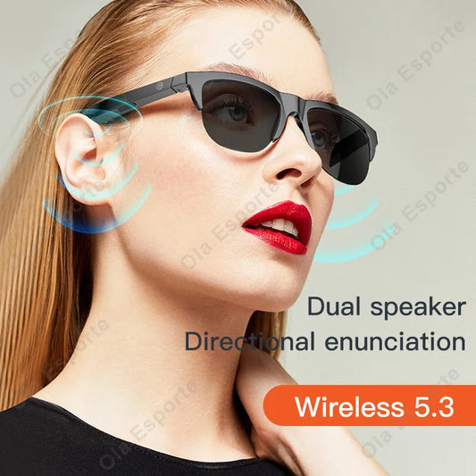 2026 Photosensitive Color Change Smart Glasses Bluetooth Voice Calls Control Music UV Polarized Sunglasses Headphone Glasses Man Peaceful Pleasures Health and Wellness