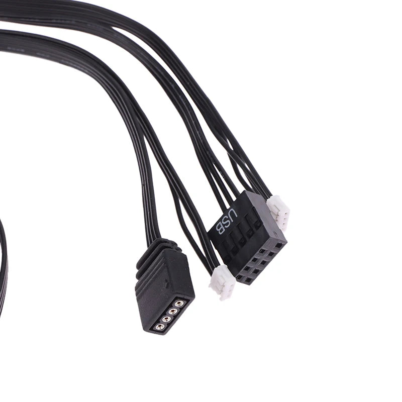 New 2PCS New AMD Ryzen Wraith Prism Wraith Max Fan RGB Light Motherboard Control Sync Cable Peaceful Pleasures Health and Wellness