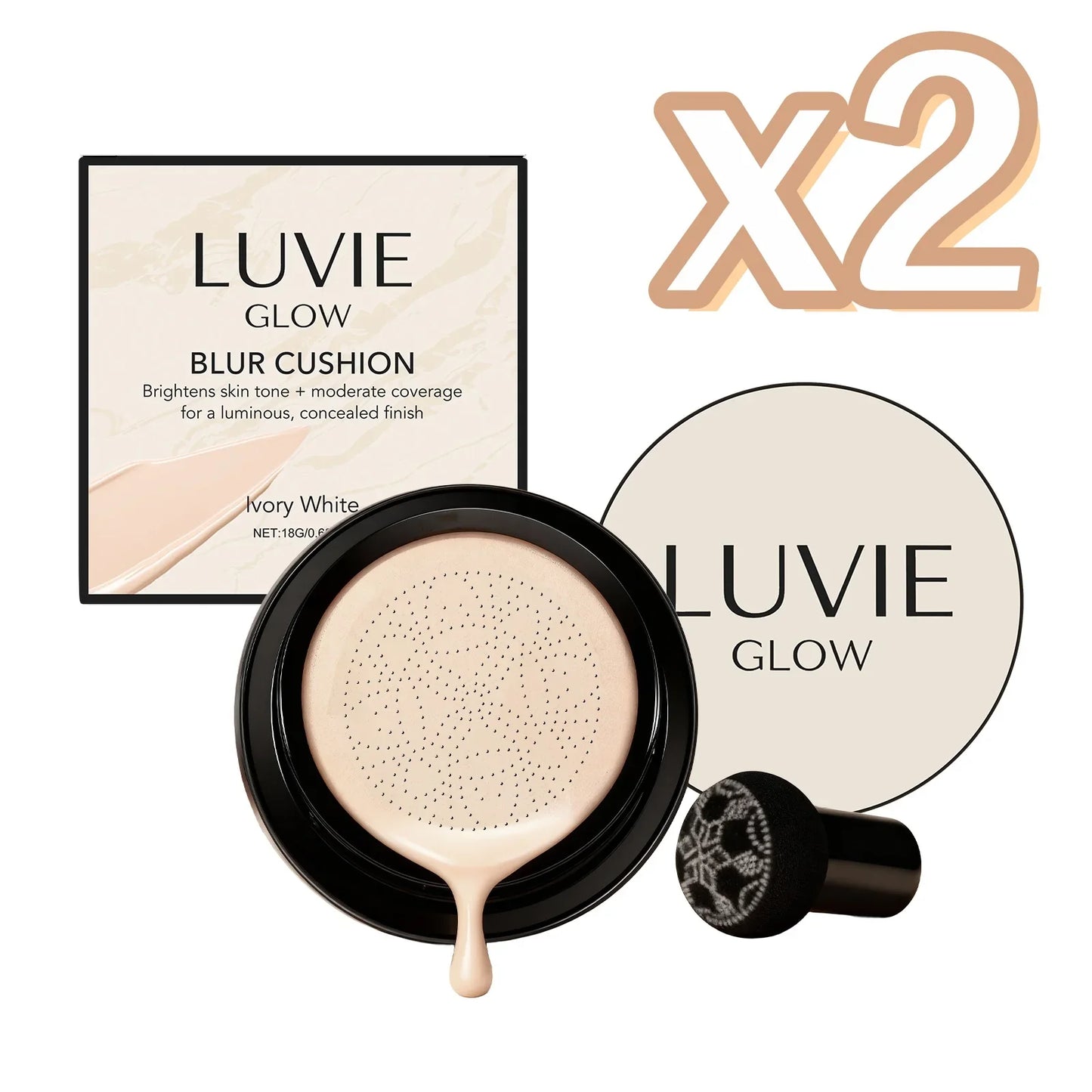 Air Cushion Foundation – Full Coverage, Oil Control & Sweatproof