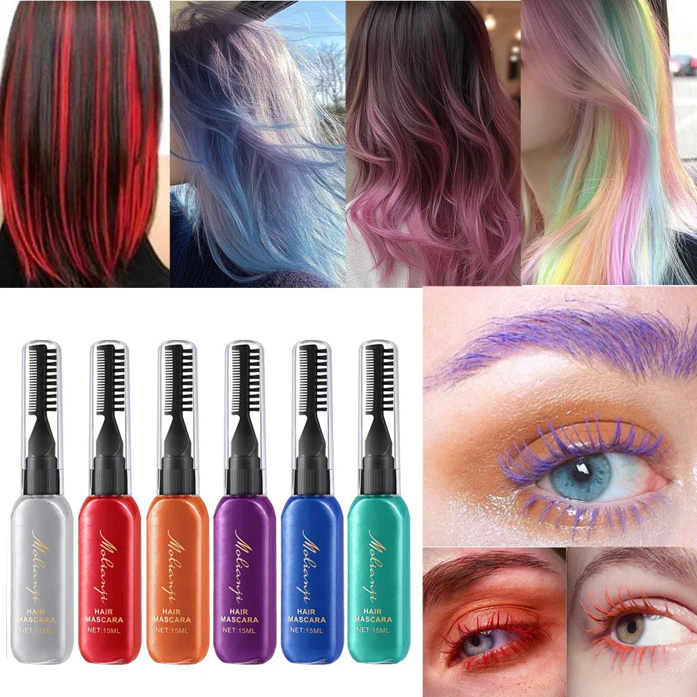 Multi-Color Hair & Eyelash Dye – Long-Lasting Trendy Shades